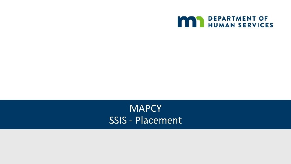 MAPCY SSIS - Placement 