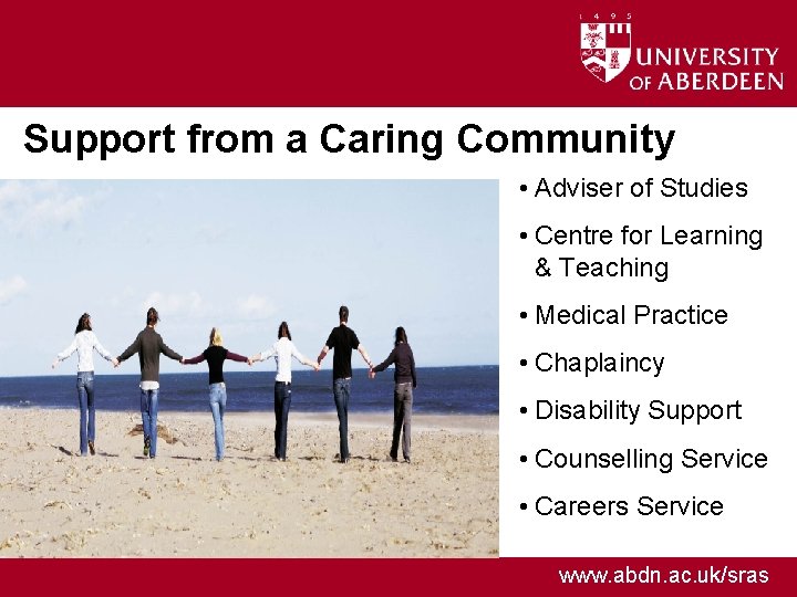 Support from a Caring Community • Adviser of Studies • Centre for Learning &