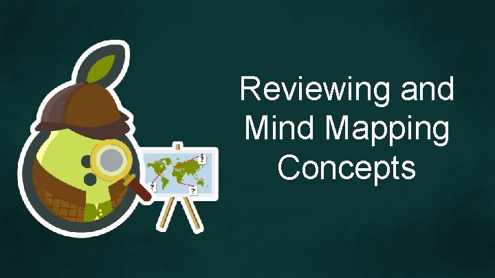 Reviewing and Mind Mapping Concepts 