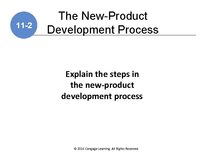 11 -2 The New-Product Development Process Explain the steps in the new-product development process