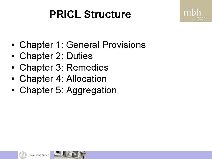PRICL Structure • • • Chapter 1: General Provisions Chapter 2: Duties Chapter 3: PRICL Structure • • • Chapter 1: General Provisions Chapter 2: Duties Chapter 3: