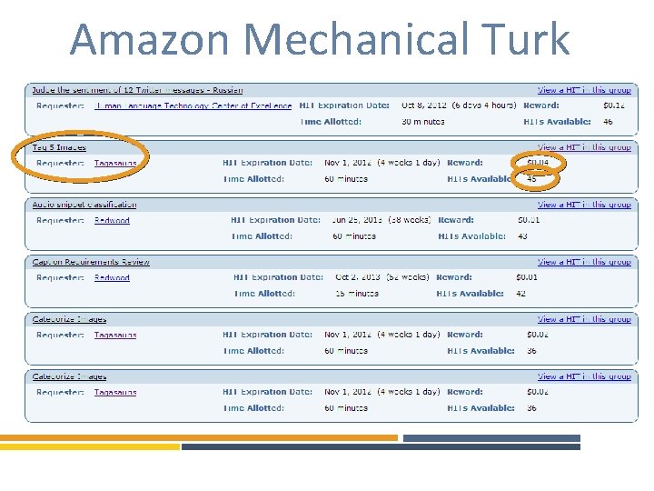 Amazon Mechanical Turk 