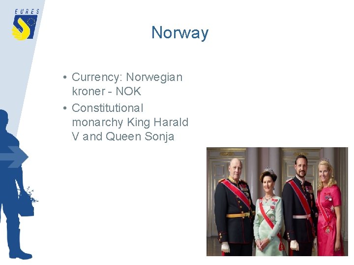 Norway • Currency: Norwegian kroner - NOK • Constitutional monarchy King Harald V and