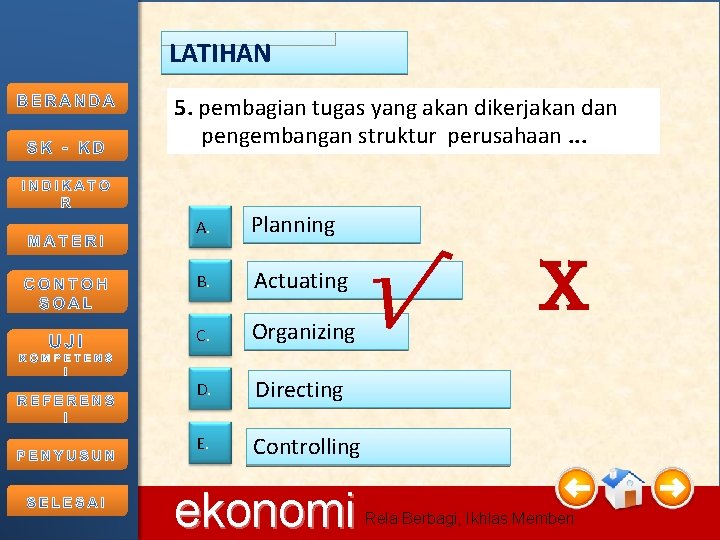 LATIHAN 5. pembagian tugas yang akan dikerjakan dan pengembangan struktur perusahaan. . . 11/6/2020