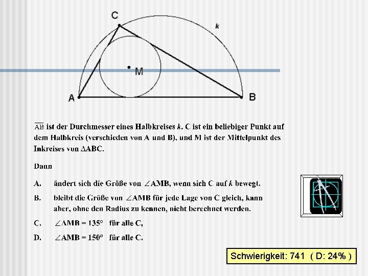 Schwierigkeit: 741 ( D: 24% ) 