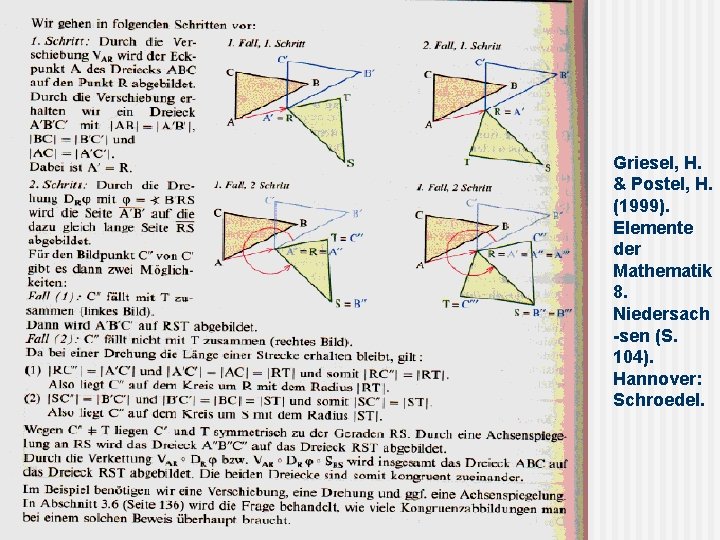 Griesel, H. & Postel, H. (1999). Elemente der Mathematik 8. Niedersach -sen (S. 104).