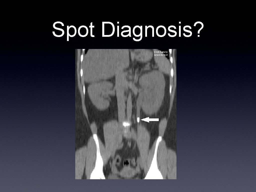 Spot Diagnosis? 