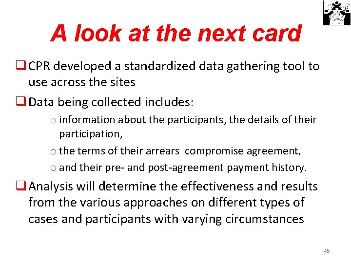 A look at the next card q CPR developed a standardized data gathering tool