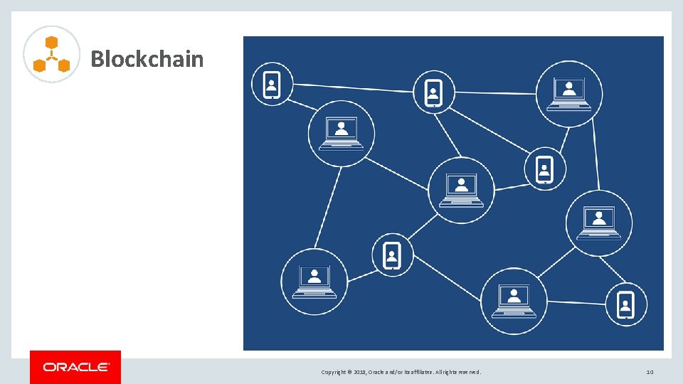 Blockchain Copyright © 2018, Oracle and/or its affiliates. All rights reserved. 10 Blockchain Copyright © 2018, Oracle and/or its affiliates. All rights reserved. 10