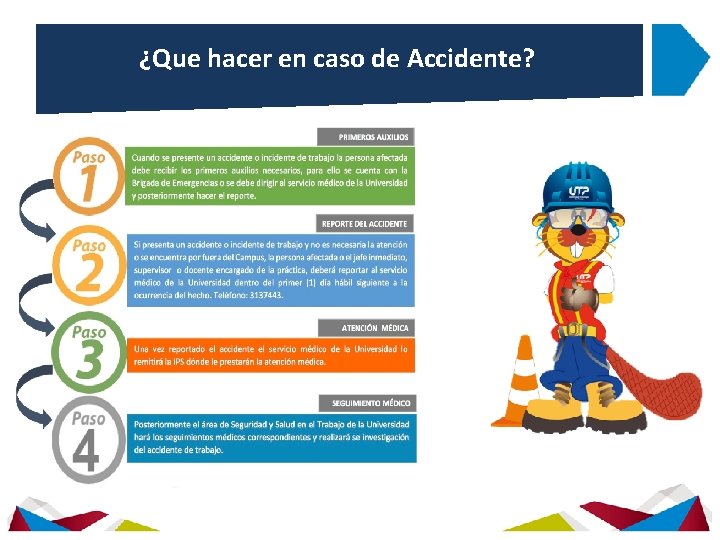 ¿Que hacer en caso de Accidente? 