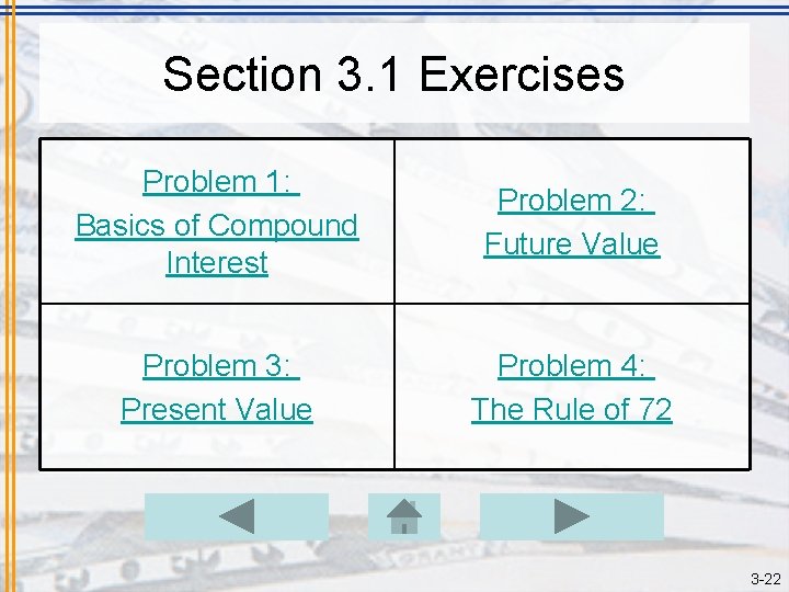 Section 3. 1 Exercises Problem 1: Basics of Compound Interest Problem 2: Future Value