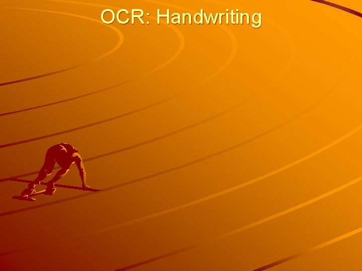 OCR: Handwriting 