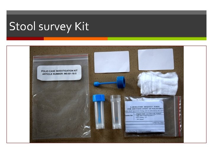 Stool survey Kit 