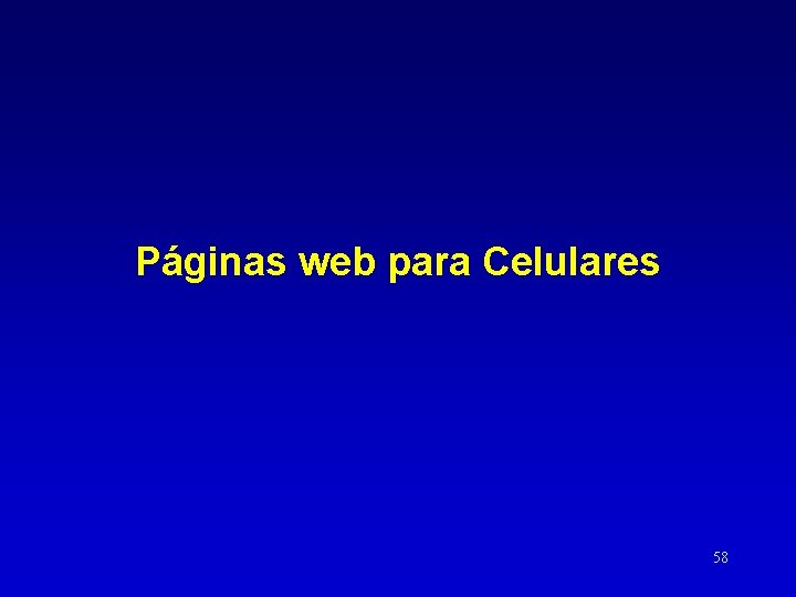 Páginas web para Celulares 58 