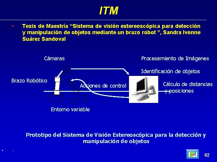 ITM § Tesis de Maestría “Sistema de visión estereoscópica para detección y manipulación de