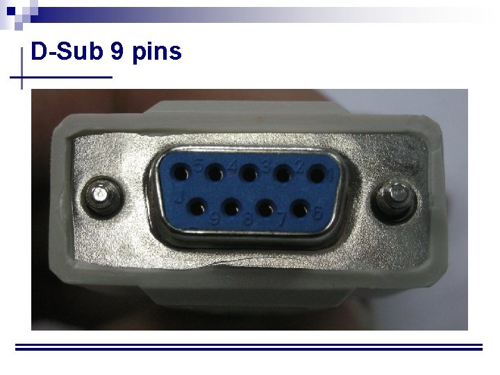D-Sub 9 pins 