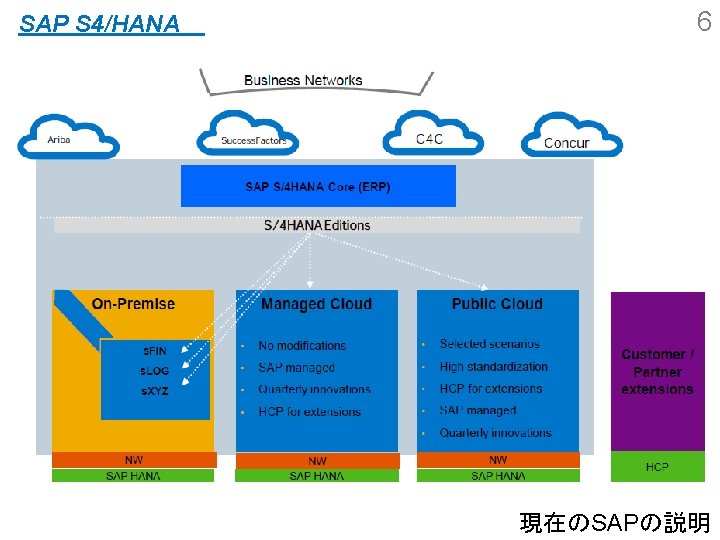 SAP S 4/HANA　 6 現在のSAPの説明 