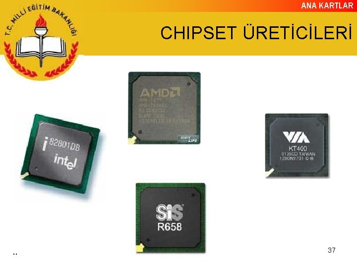 ANA KARTLAR CHIPSET ÜRETİCİLERİ . . 37 