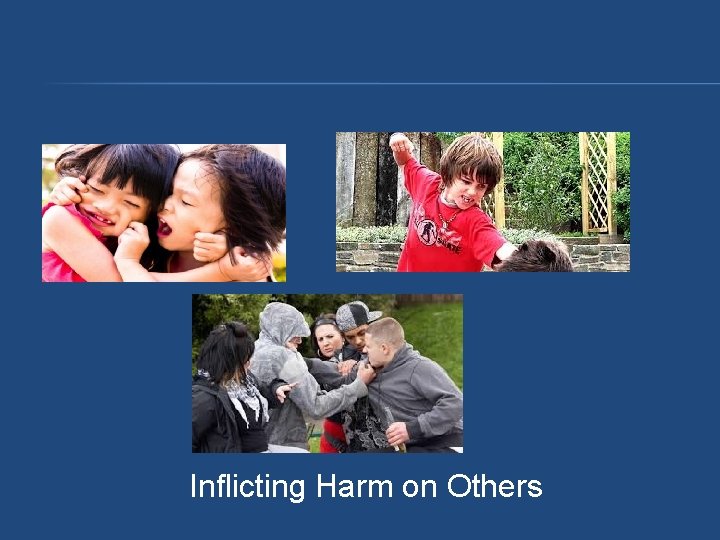 Inflicting Harm on Others Inflicting Harm on Others