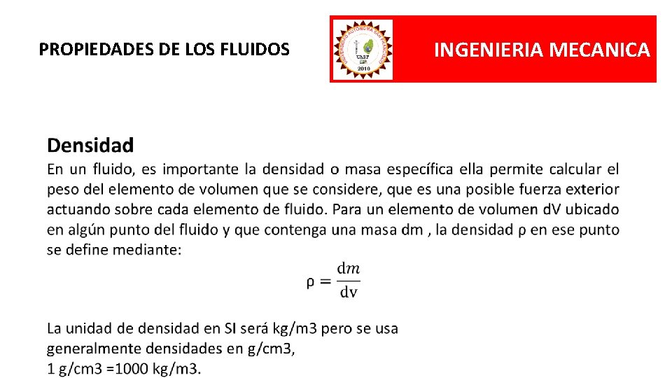 PROPIEDADES DE LOS FLUIDOS INGENIERIA MECANICA 