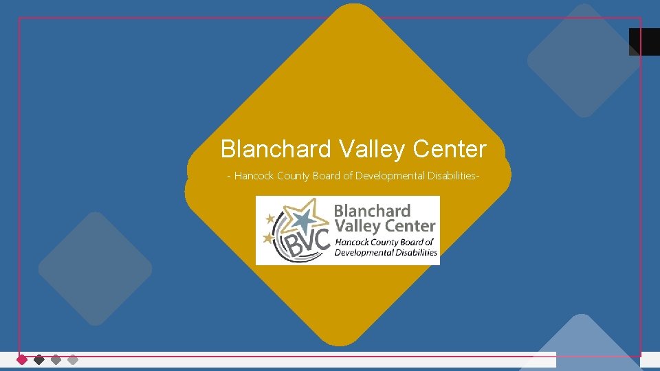 Blanchard Valley Center - Hancock County Board of Developmental Disabilities- 