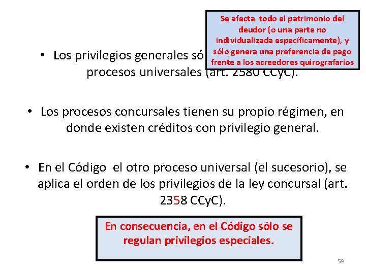 Se afecta todo el patrimonio del deudor (o una parte no individualizada específicamente), y