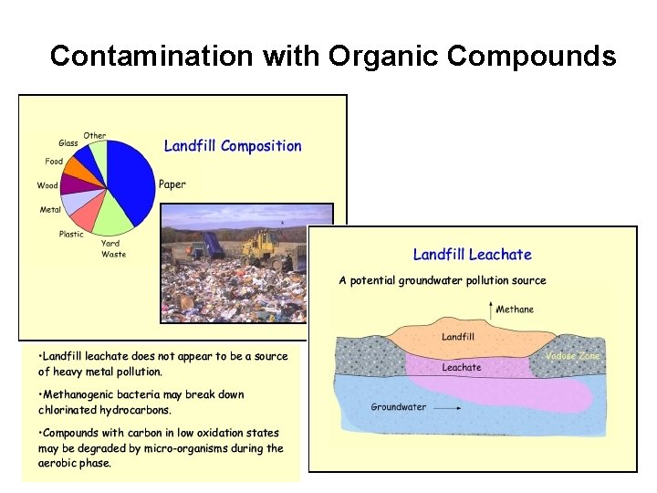 Contamination with Organic Compounds 