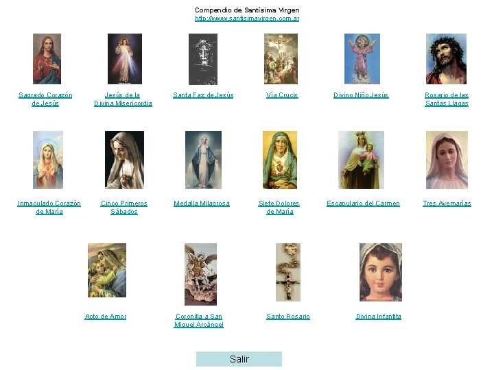 Compendio de Santísima Virgen http: //www. santisimavirgen. com. ar Sagrado Corazón de Jesús Inmaculado Compendio de Santísima Virgen http: //www. santisimavirgen. com. ar Sagrado Corazón de Jesús Inmaculado