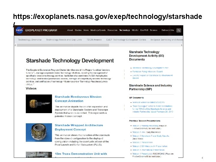 https: //exoplanets. nasa. gov/exep/technology/starshade / 4 