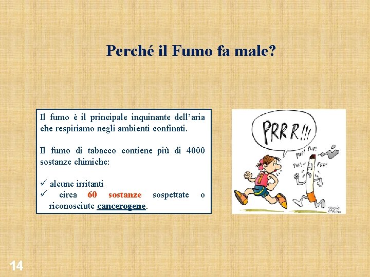 Perché il Fumo fa male? Il fumo è il principale inquinante dell’aria che respiriamo