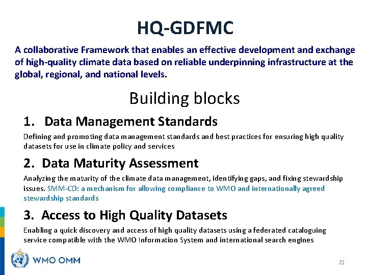 HQ-GDFMC A collaborative Framework that enables an effective development and exchange of high-quality climate