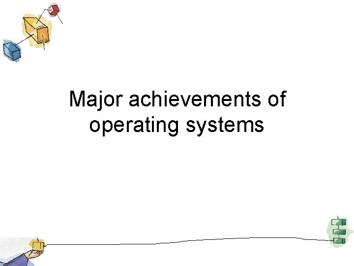 Major achievements of operating systems 