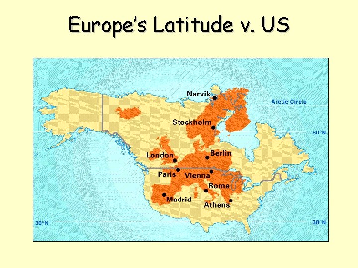 Europe’s Latitude v. US 