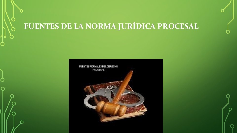 FUENTES DE LA NORMA JURÍDICA PROCESAL 