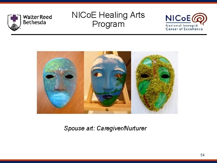 NICo. E Healing Arts Program Spouse art: Caregiver/Nurturer 54 