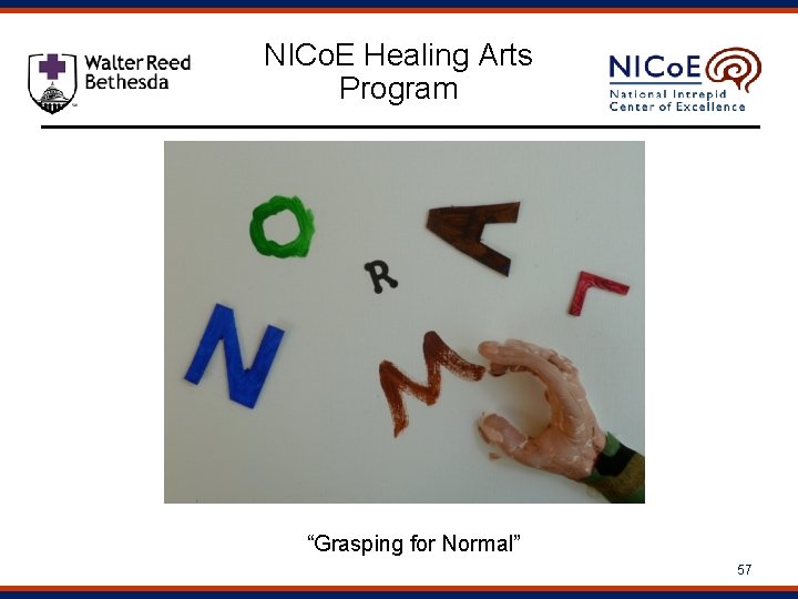 NICo. E Healing Arts Program “Grasping for Normal” 57 