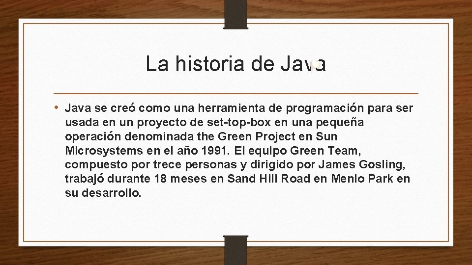 Lenguaje de Programacin Java Integrantes del equipo Andrs