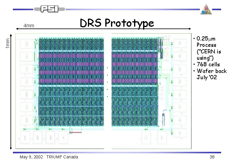 DRS Prototype 1 mm 4 mm . . . May 9, 2002 TRIUMF Canada