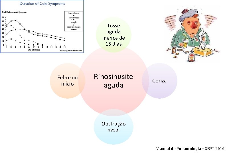 Tosse aguda menos de 15 dias Febre no início Rinosinusite aguda Coriza Obstrução nasal