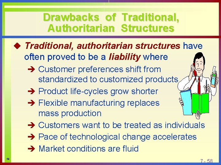 Drawbacks of Traditional, Authoritarian Structures u Traditional, authoritarian structures have often proved to be Drawbacks of Traditional, Authoritarian Structures u Traditional, authoritarian structures have often proved to be
