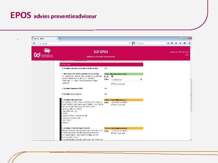 EPOS advies preventieadviseur. 