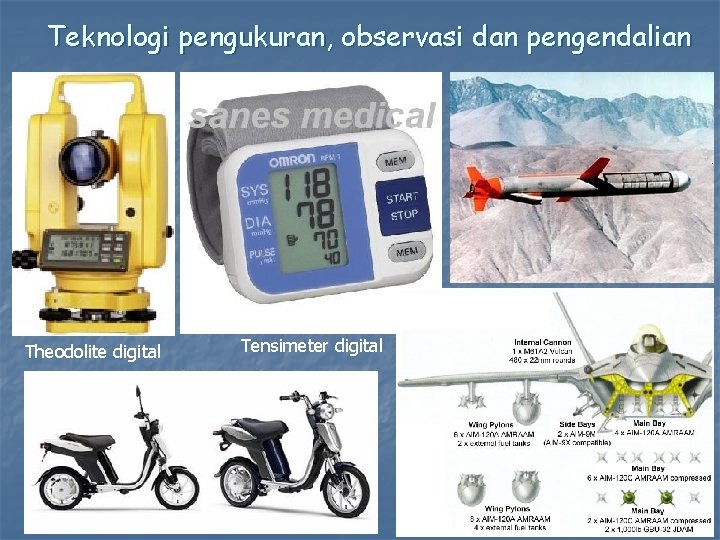 Teknologi pengukuran, observasi dan pengendalian Theodolite digital Tensimeter digital 