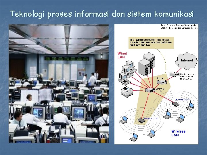 Teknologi proses informasi dan sistem komunikasi 