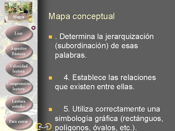 Mapa Leer Mapa conceptual n . Determina la jerarquización (subordinación) de esas palabras. n Mapa Leer Mapa conceptual n . Determina la jerarquización (subordinación) de esas palabras. n