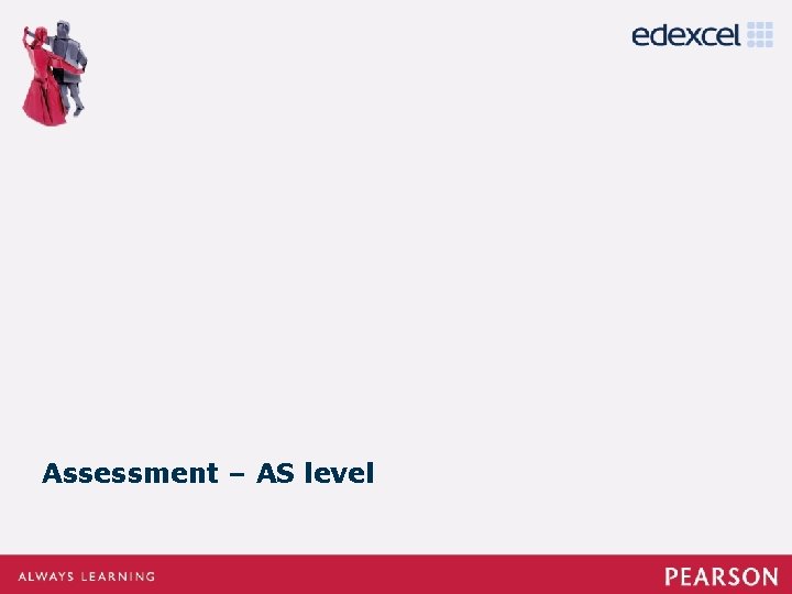 Assessment – AS level Assessment – AS level