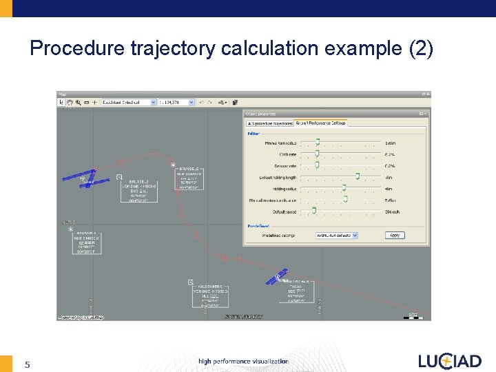 Procedure trajectory calculation example (2) 5 