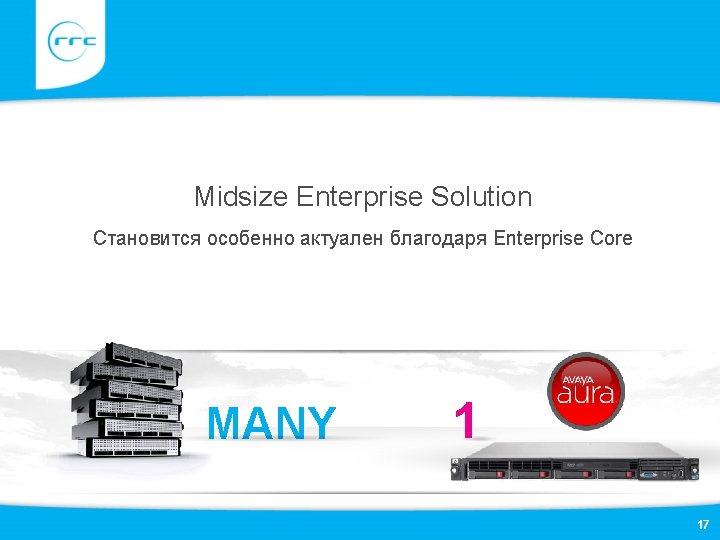 Midsize Enterprise Solution Становится особенно актуален благодаря Enterprise Core MANY 1 17 