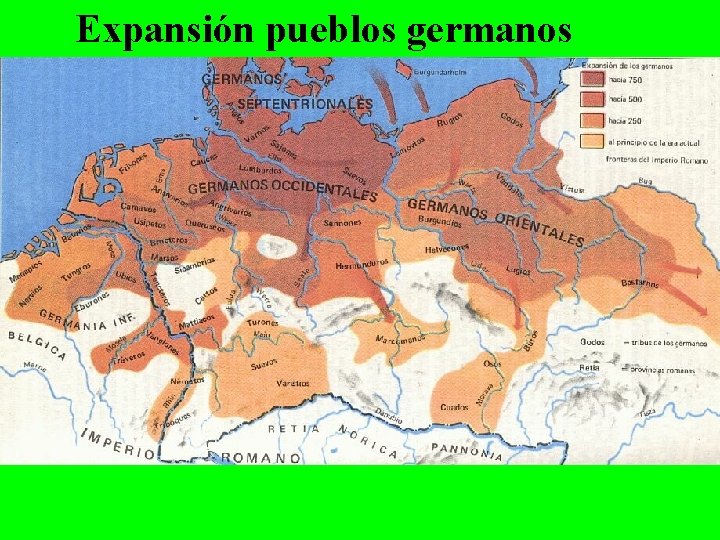 Expansión pueblos germanos Expansión pueblos germanos