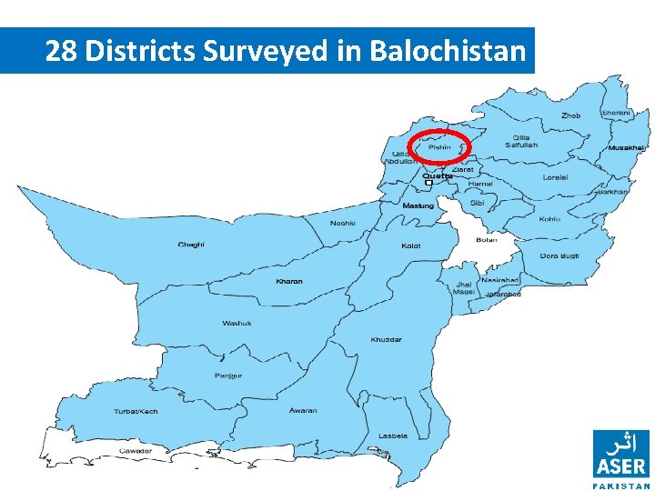 28 Districts Surveyed in Balochistan 
