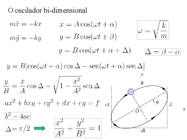 O oscilador bi-dimensional 